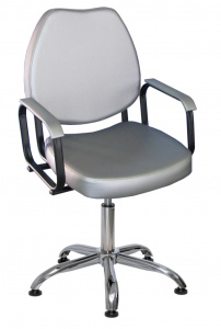 Парикмахерское кресло СОЛО на хромированном пневмоподъемнике